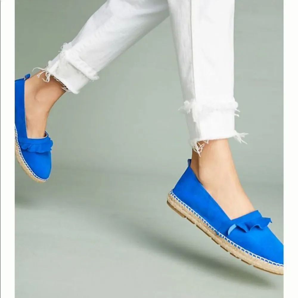 Anthropologie Ruffled Espadrilles